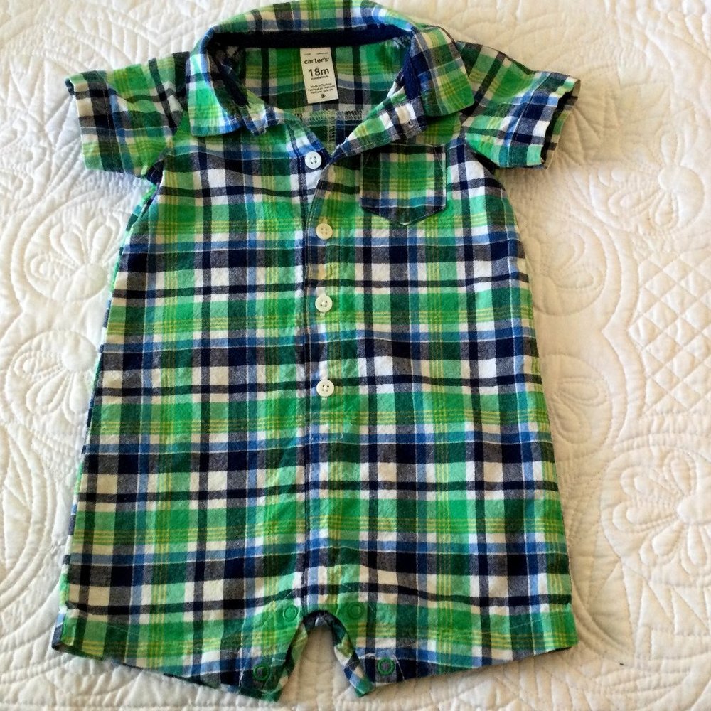 CARTER'S‎ BABY BOY'S ROMPER - SIZE 18 MO.